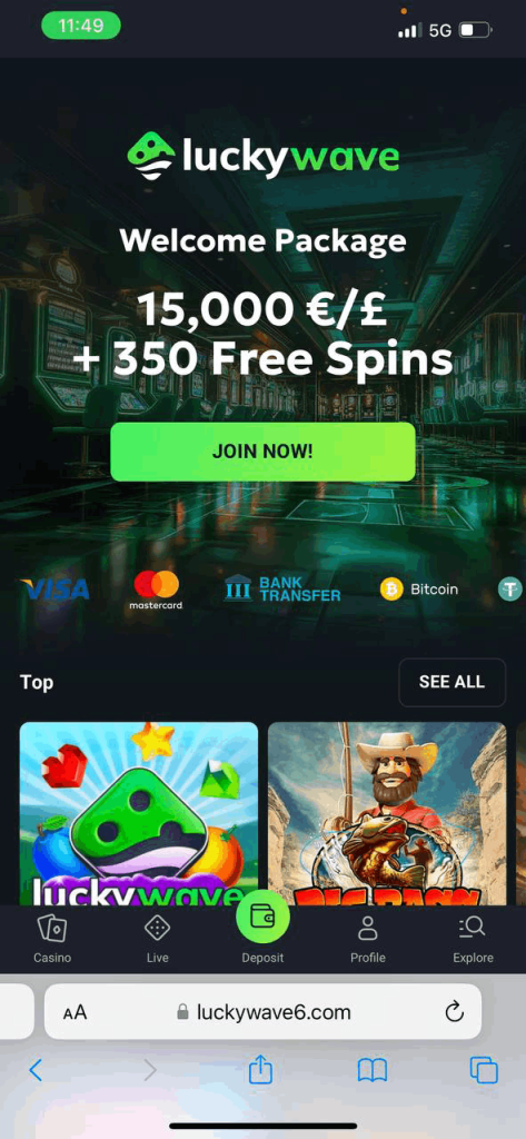 LuckyWave - Online Casino ohne Identifizierung 2026